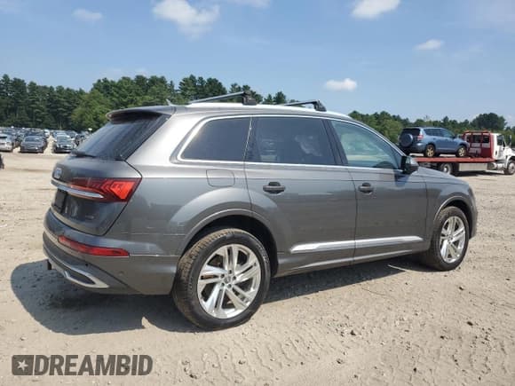 ✅ 2020 Audi Q7 Prestige • VIN: WA1VXAF73LD004899 • Лот: 68987575. Опубликован ранее на Copart с пробегом 55 851 миль. Бесплатный доступ к архиву аукционных продаж из США и подробный отчёт об истории автомобиля на DreamBid. Изображение 3.