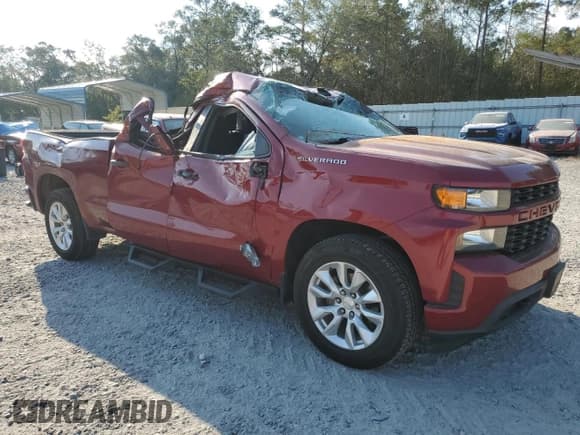 ✅ 2020 Chevrolet Silverado 1500 Custom • VIN: 1GCRWBEF0LZ132559 • Lot: 75050384. Wystawiony na Copart z przebiegiem 114 446 mil. Bezpłatny archiwum sprzedaży aukcyjnych z USA i szczegółowy raport historii pojazdu na DreamBid. Zdjęcie 4.