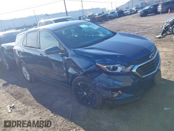 2020 Chevrolet Equinox LT with VIN 3GNAXUEVXLL334398, listed as a IAAI auction lot 43324458 with 40,158 mi miles and . Bid and sale history available at DreamBid. Image 1.