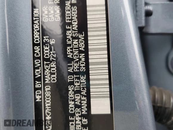 ✅ 2017 Volvo S90 Momentum • VIN: YV1A22MK7H1003810 • Lot: 85355755. Listed on Copart with 92,987 mi. Free auction sales archive from the USA and detailed vehicle history report at DreamBid. Image 13.