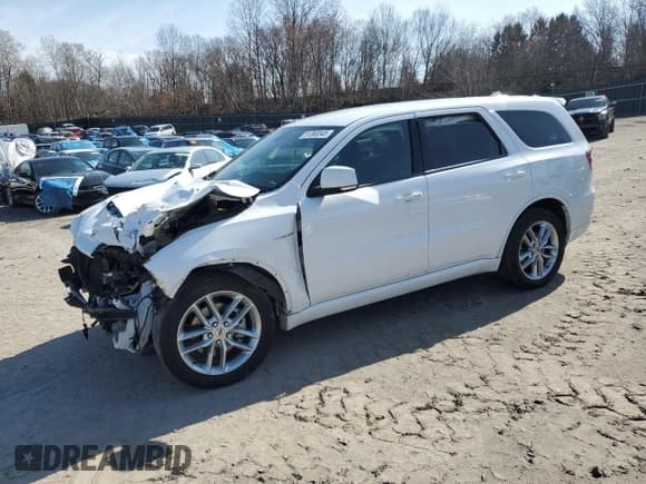 ✅ 2021 Dodge Durango R/T • VIN: 1C4SDJCT7MC885844 • Лот: 59424785. Опубликован ранее на Copart с пробегом 27 669 миль. Бесплатный доступ к архиву аукционных продаж из США и подробный отчёт об истории автомобиля на DreamBid. Изображение 1.