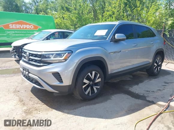 ✅ 2023 Volkswagen Atlas SE • VIN: 1V2LC2CA9PC212519 • Lot: 42177771. Listed on IAAI with 58,505 mi. Free auction sales archive from the USA and detailed vehicle history report at DreamBid. Image 2.