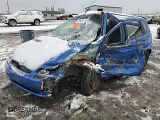 2007 Chevrolet Aveo LS z VIN KL1TD66637B752040, wystawiony jako Copart lot #87016614 z przebiegiem Nie podano mil oraz Szkoda całkowita • Salvage title. Historia ofert i sprzedaży dostępna na DreamBid. Obrazek 1.