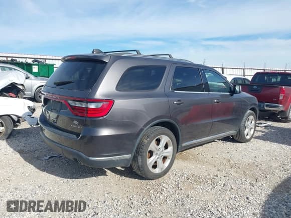 ✅ 2014 Dodge Durango Limited • VIN: 1C4RDHDG7EC592164 • Лот: 43592953. Опубликован ранее на IAAI с пробегом 179 082 миль. Бесплатный доступ к архиву аукционных продаж из США и подробный отчёт об истории автомобиля на DreamBid. Изображение 4.