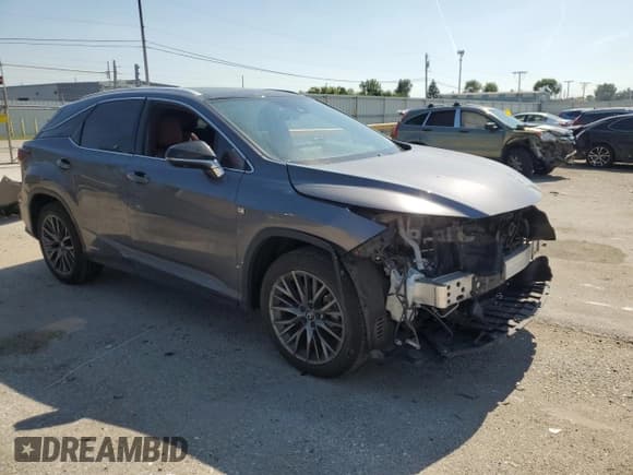 ✅ 2022 Lexus RX 450h F Sport • VIN: 2T2YGMDA4NC091467 • Lot: 80897755. Listed on Copart with 86,849 mi. Free auction sales archive from the USA and detailed vehicle history report at DreamBid. Image 4.