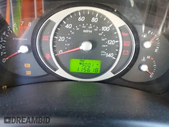 2007 Hyundai Tucson GLS z VIN KM8JM12BX7U616008, wystawiony jako Copart lot #81599944 z przebiegiem 115 618 mil mil oraz Szkoda całkowita • Salvage title. Historia ofert i sprzedaży dostępna na DreamBid. Obrazek 9.