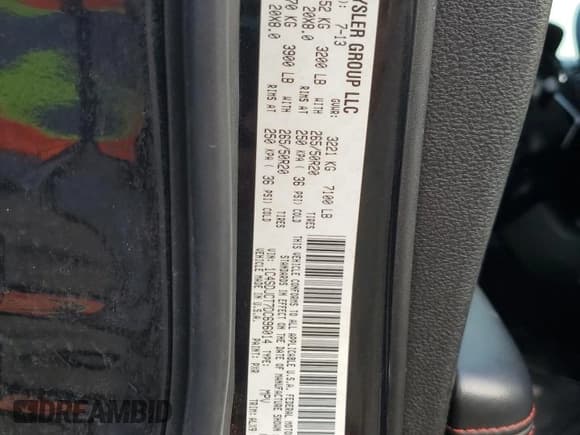 ✅ 2013 Dodge Durango R/T • VIN: 1C4SDJCT7DC696014 • Lot: 65469375. Listed on Copart with 123,656 mi. Free auction sales archive from the USA and detailed vehicle history report at DreamBid. Image 13.