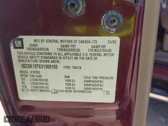 ✅ 2002 Chevrolet Silverado 1500 LT • VIN: 2GCEK19TX21369183 • Lot: 42659233. Listed on IAAI with 304,622 mi. Free auction sales archive from the USA and detailed vehicle history report at DreamBid. Image 9.