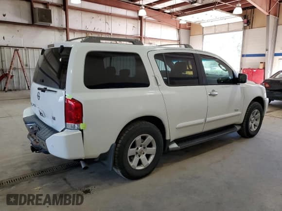 ✅ 2005 Nissan Armada LE • VIN: 5N1AA08BX5N716076 • Lot: 46028225. Listed on Copart with 263,176 mi. Free auction sales archive from the USA and detailed vehicle history report at DreamBid. Image 3.