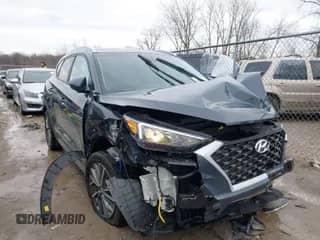2019 Hyundai Tucson Ultimate with VIN KM8J3CAL7KU076246, listed as a IAAI auction lot 41836361 with 26,097 mi miles and . Bid and sale history available at DreamBid. Image 1.
