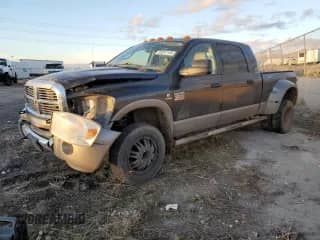 2008 Dodge 3500 Laramie with VIN 3D3MX49A28G188731, listed as a Copart auction lot 85247154 with 214,578 mi miles and Salvage title. Bid and sale history available at DreamBid. Image 1.