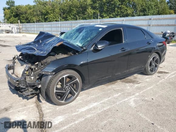 ✅ 2023 Hyundai Elantra N Line • VIN: KMHLR4AFXPU540547 • Lot: 71373055. Listed on Copart with 43,044 mi. Free auction sales archive from the USA and detailed vehicle history report at DreamBid. Image 1.