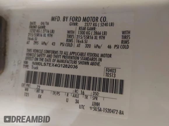 ✅ 2016 Ford Transit Connect XL • VIN: NM0LS7EX4G1282036 • Lot: 42407304. Listed on IAAI with 226,612 mi. Free auction sales archive from the USA and detailed vehicle history report at DreamBid. Image 9.