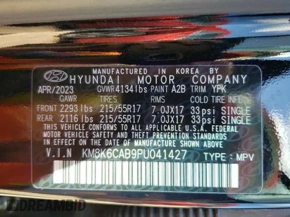 ✅ 2023 Hyundai Kona SEL • VIN: KM8K6CAB9PU041427 • Лот: 73842524. Опубликован ранее на Copart с пробегом 11 184 миль. Бесплатный доступ к архиву аукционных продаж из США и подробный отчёт об истории автомобиля на DreamBid. Изображение 14.