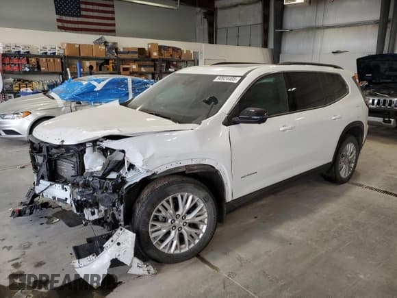 ✅ 2025 GMC Acadia AWD Elevation • VIN: 1GKENNRS7SJ158037 • Lot: 90924405. Wystawiony na Copart z przebiegiem 14 090 mil. Bezpłatny archiwum sprzedaży aukcyjnych z USA i szczegółowy raport historii pojazdu na DreamBid. Zdjęcie 1.