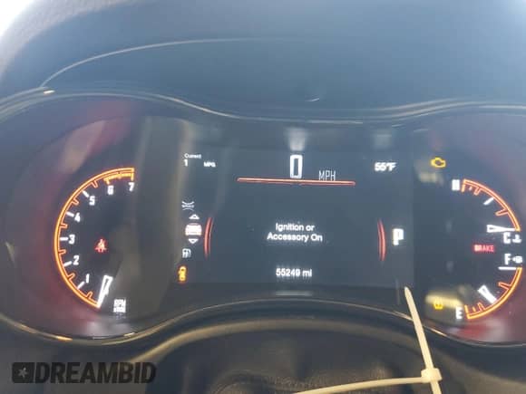 2020 Dodge Durango R/T with VIN 1C4SDJCT2LC348698, listed as a Copart auction lot 86456455 with 55,249 mi miles and Salvage title. Bid and sale history available at DreamBid. Image 9.