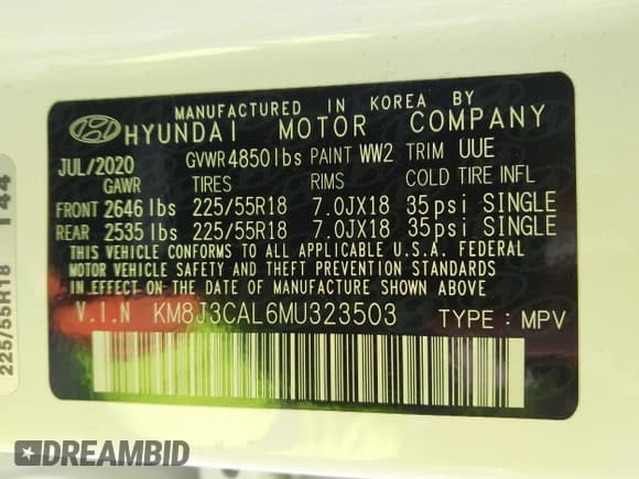 ✅ 2021 Hyundai Tucson Ultimate • VIN: KM8J3CAL6MU323503 • Lot: 41871068. Wystawiony na IAAI z przebiegiem 36 248 mil. Bezpłatny archiwum sprzedaży aukcyjnych z USA i szczegółowy raport historii pojazdu na DreamBid. Zdjęcie 9.