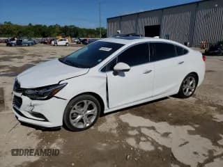 ✅ 2018 Chevrolet Cruze Premier • VIN: 1G1BF5SM7J7241642 • Lot: 45634233. Listed on Copart with 34,759 mi. Free auction sales archive from the USA and detailed vehicle history report at DreamBid. Image 1.