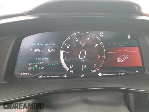 ✅ 2021 Chevrolet Corvette 3LT • VIN: 1G1YC3D44M5101746 • Lot: 70269454. Listed on Copart with 25,797 mi. Free auction sales archive from the USA and detailed vehicle history report at DreamBid. Image 9.