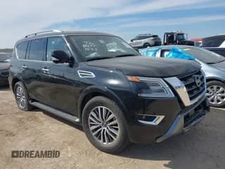 ✅ 2023 Nissan Armada SL • VIN: JN8AY2BC4P9183249 • Lot: 43831842. Listed on IAAI with 48,957 mi. Free auction sales archive from the USA and detailed vehicle history report at DreamBid. Image 1.