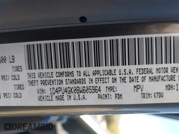 ✅ 2011 Dodge Nitro Heat • VIN: 1D4PU4GK0BW605964 • Lot: 43522651. Listed on IAAI with 153,648 mi. Free auction sales archive from the USA and detailed vehicle history report at DreamBid. Image 9.