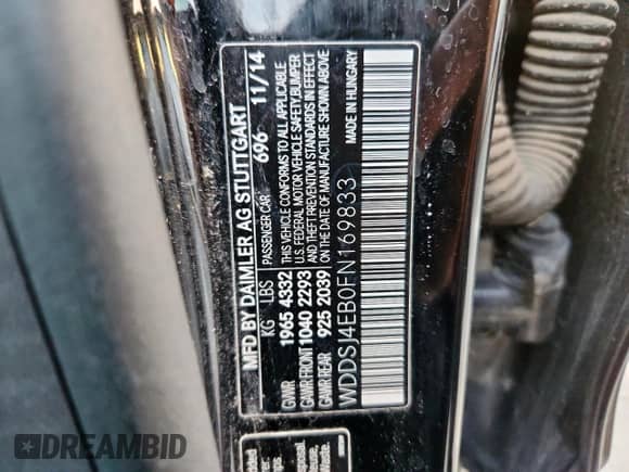 2015 Mercedes-Benz CLA 250 z VIN WDDSJ4EB0FN169833, wystawiony jako Copart lot #83842795 z przebiegiem 29 034 mil mil oraz Szkoda całkowita • Salvage title. Historia ofert i sprzedaży dostępna na DreamBid. Obrazek 12.