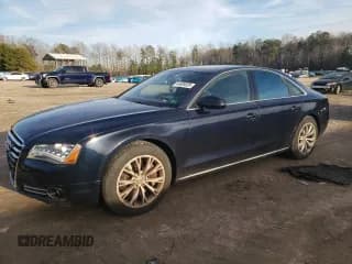 ✅ 2012 Audi A8 • VIN: WAUAVAFD3CN008149 • Lot: 44489925. Wystawiony na Copart z przebiegiem 125 086 mil. Bezpłatny archiwum sprzedaży aukcyjnych z USA i szczegółowy raport historii pojazdu na DreamBid. Zdjęcie 1.