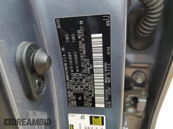 ✅ 2023 Toyota Corolla Cross L • VIN: 7MUAAABG9PV057635 • Lot: 52254885. Listed on Copart with 35,737 mi. Free auction sales archive from the USA and detailed vehicle history report at DreamBid. Image 13.