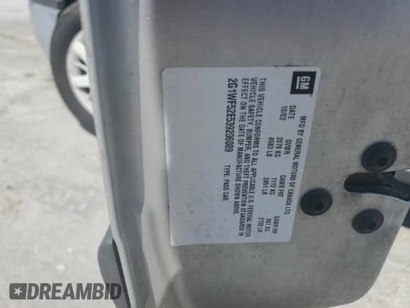 2003 Chevrolet Impala с VIN 2G1WF52E539206089, выставлен на аукционе Copart как лот 58512414 с пробегом 104 012 миль миль и Списание • Salvage title. История ставок и продаж доступна на DreamBid. Изображение 14.