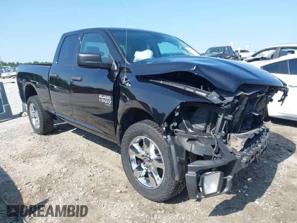 2019 Ram 1500 Tradesman with VIN 1C6RR7FG3KS582586, listed as a IAAI auction lot 42373353 with 68,457 mi miles and . Bid and sale history available at DreamBid. Image 1.