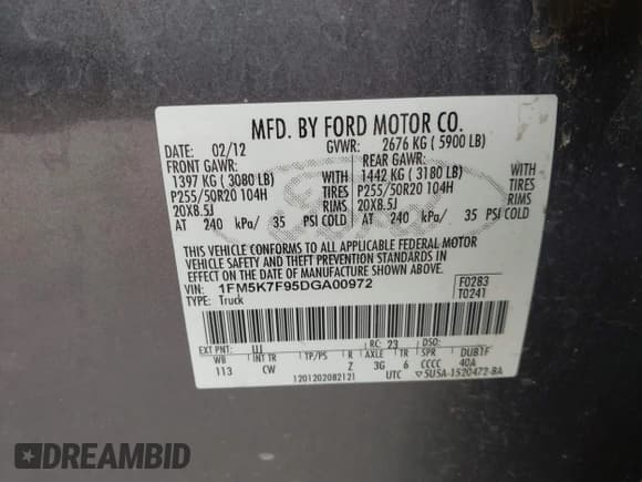 ✅ 2013 Ford Explorer Limited • VIN: 1FM5K7F95DGA00972 • Lot: 41857047. Wystawiony na IAAI z przebiegiem 118 613 mil. Bezpłatny archiwum sprzedaży aukcyjnych z USA i szczegółowy raport historii pojazdu na DreamBid. Zdjęcie 9.