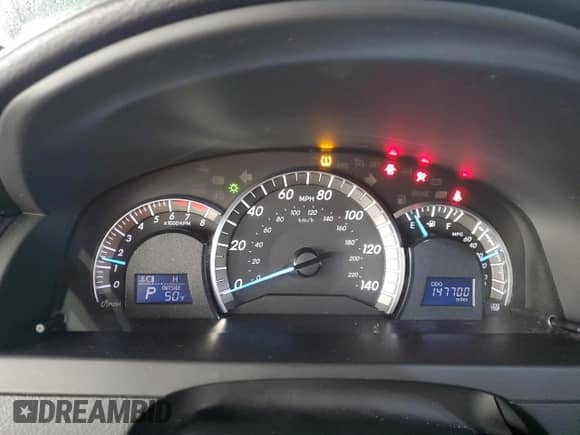 2012 Toyota Camry LE with VIN 4T1BF1FK8CU504553, listed as a Copart auction lot 90298705 with 147,700 mi miles and Salvage title. Bid and sale history available at DreamBid. Image 9.