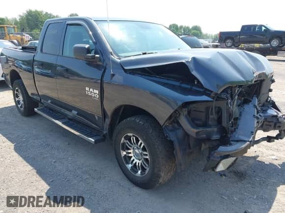 2019 Ram 1500 Tradesman with VIN 1C6RR7FG4KS624571, listed as a IAAI auction lot 42463369 with 53,065 mi miles and . Bid and sale history available at DreamBid. Image 1.