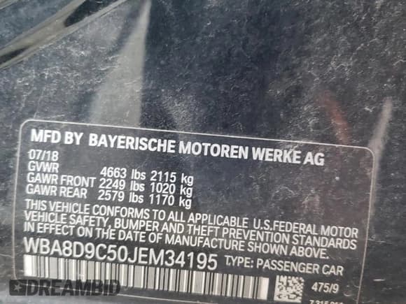 ✅ 2018 BMW 3 Series 330i xDrive • VIN: WBA8D9C50JEM34195 • Лот: 91049465. Опубликован ранее на Copart с пробегом 90 720 миль. Бесплатный доступ к архиву аукционных продаж из США и подробный отчёт об истории автомобиля на DreamBid. Изображение 12.