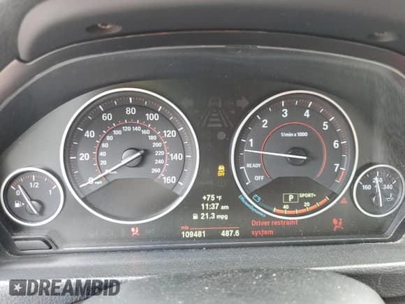 ✅ 2013 BMW 3 Series 335i • VIN: WBA3A9G53DNP36355 • Lot: 81671695. Listed on Copart with 109,481 mi. Free auction sales archive from the USA and detailed vehicle history report at DreamBid. Image 9.