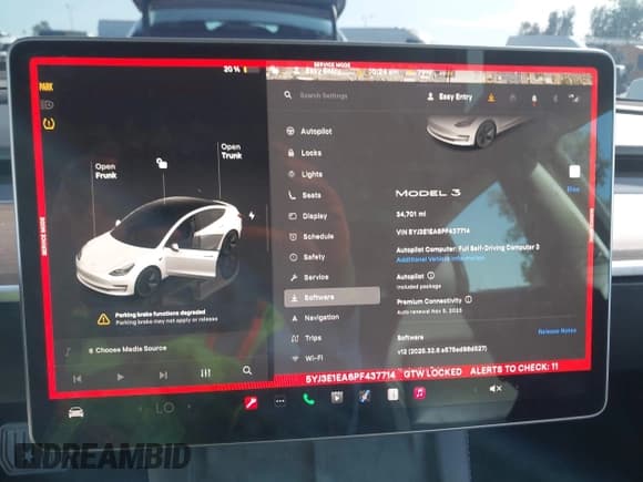 ✅ 2023 Tesla Model 3 • VIN: 5YJ3E1EA6PF437714 • Lot: 43481744. Listed on IAAI with 34,701 mi. Free auction sales archive from the USA and detailed vehicle history report at DreamBid. Image 18.