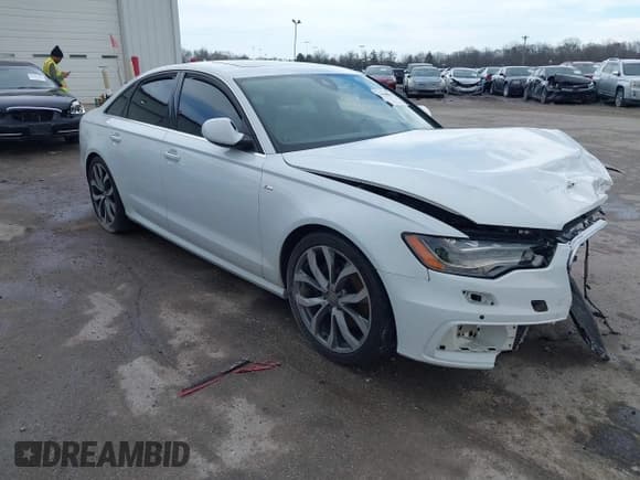 ✅ 2014 Audi A6 Prestige • VIN: WAUHMAFC6EN098487 • Lot: 41908034. Listed on IAAI with 146,298 mi. Free auction sales archive from the USA and detailed vehicle history report at DreamBid. Image 1.