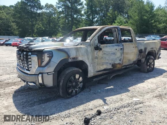 ✅ 2024 GMC Sierra 2500HD Denali • VIN: 1GT49REY1RF222910 • Лот: 65587955. Опубликован ранее на Copart с пробегом Не указан. Бесплатный доступ к архиву аукционных продаж из США и подробный отчёт об истории автомобиля на DreamBid. Изображение 1.