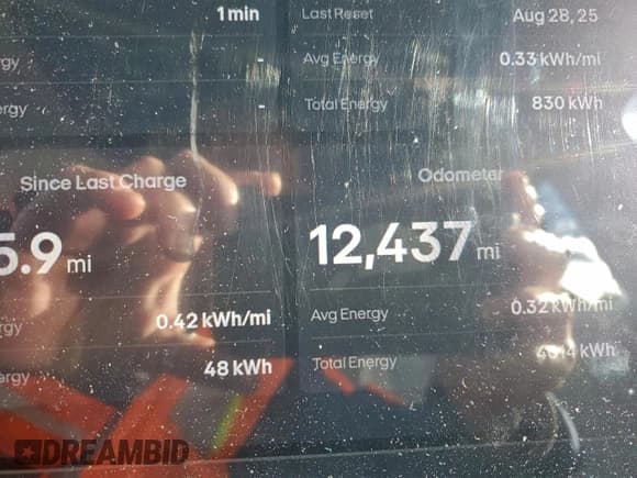 ✅ 2023 Fisker Ocean One • VIN: VCF1ZBU21PG004710 • Lot: 93504935. Listed on Copart with 12,437 mi. Free auction sales archive from the USA and detailed vehicle history report at DreamBid. Image 9.