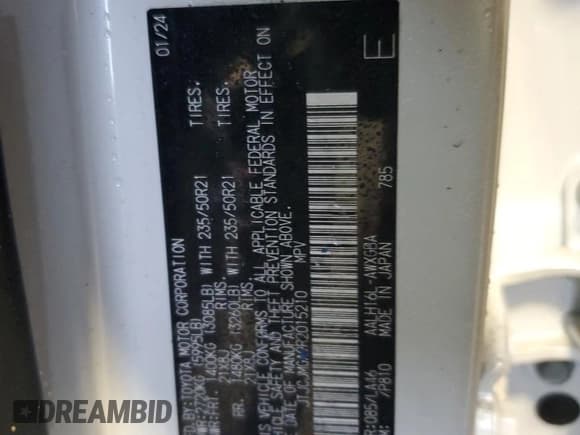 ✅ 2024 Lexus RX 450h+ Luxury • VIN: JTJCJMGA9R2015210 • Lot: 86268164. Wystawiony na Copart z przebiegiem Nie podano. Bezpłatny archiwum sprzedaży aukcyjnych z USA i szczegółowy raport historii pojazdu na DreamBid. Zdjęcie 13.