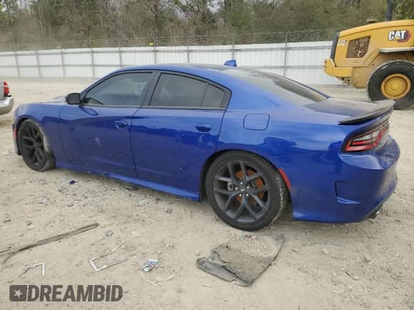 2022 Dodge Charger R/T with VIN 2C3CDXCTXNH153394, listed as a Copart auction lot 47682344 with 38,858 mi miles and Salvage title. Bid and sale history available at DreamBid. Image 2.