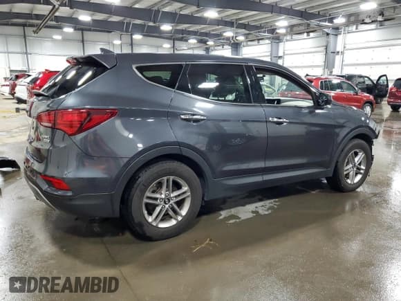 ✅ 2017 Hyundai Santa Fe 2.4L • VIN: 5XYZTDLB8HG452416 • Лот: 55933064. Опубликован ранее на Copart с пробегом 84 038 миль. Бесплатный доступ к архиву аукционных продаж из США и подробный отчёт об истории автомобиля на DreamBid. Изображение 3.