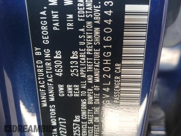 ✅ 2017 Kia Optima SX Limited • VIN: 5XXGV4L20HG160443 • Лот: 69952125. Опубликован ранее на Copart с пробегом 87 520 миль. Бесплатный доступ к архиву аукционных продаж из США и подробный отчёт об истории автомобиля на DreamBid. Изображение 12.