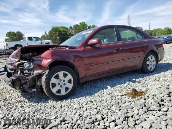 2008 Hyundai Sonata GLS z VIN 5NPET46F68H346083, wystawiony jako Copart lot #57646555 z przebiegiem 95 392 mil mil oraz Szkoda całkowita • Salvage title. Historia ofert i sprzedaży dostępna na DreamBid. Obrazek 1.