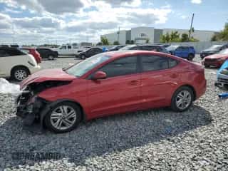 2020 Hyundai Elantra SEL with VIN 5NPD84LF2LH527952, listed as a Copart auction lot 87271035 with 92,893 mi miles and Non repairable. Bid and sale history available at DreamBid. Image 1.