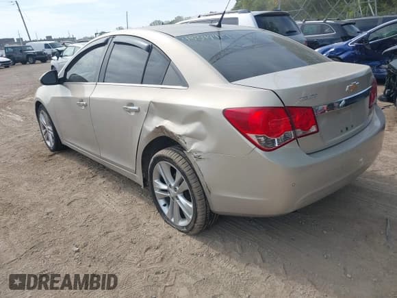 ✅ 2012 Chevrolet Cruze LTZ • VIN: 1G1PH5SC3C7256441 • Lot: 43349417. Listed on IAAI with 188,571 mi. Free auction sales archive from the USA and detailed vehicle history report at DreamBid. Image 3.