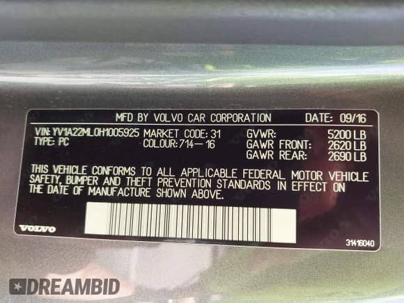✅ 2017 Volvo S90 Inscription • VIN: YV1A22ML0H1005925 • Lot: 43009193. Wystawiony na IAAI z przebiegiem 80 266 mil. Bezpłatny archiwum sprzedaży aukcyjnych z USA i szczegółowy raport historii pojazdu na DreamBid. Zdjęcie 9.