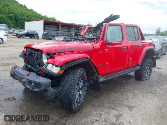 ✅ 2021 Jeep Wrangler Unlimited Rubicon • VIN: 1C4HJXFGXMW688248 • Lot: 42254446. Listed on IAAI with 4,073 mi. Free auction sales archive from the USA and detailed vehicle history report at DreamBid. Image 2.
