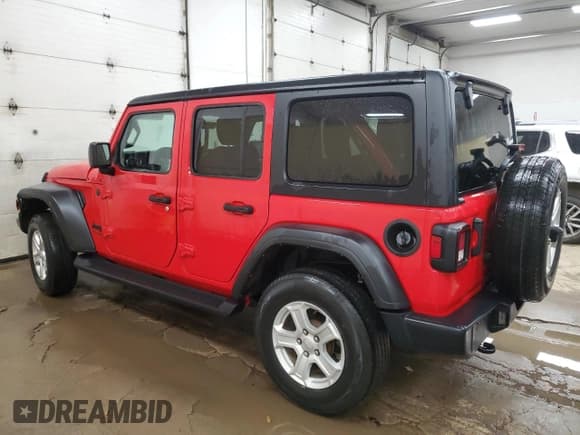 ✅ 2022 Jeep Wrangler Unlimited Sport S • VIN: 1C4HJXDG2NW152124 • Lot: 55214015. Listed on Copart with 36,063 mi. Free auction sales archive from the USA and detailed vehicle history report at DreamBid. Image 2.
