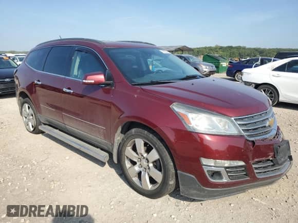 2015 Chevrolet Traverse LTZ with VIN 1GNKVJKD9FJ105825, listed as a Copart auction lot 80353685 with 140,139 mi miles and Salvage title. Bid and sale history available at DreamBid. Image 4.